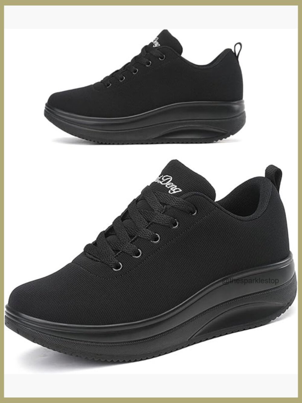 Platform Sneakers for Women Walking All Day Slip Resistant Work Shoes Wedge